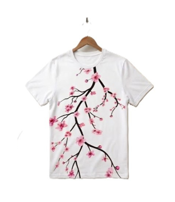 Printed Cherry Blossom T-Shirt