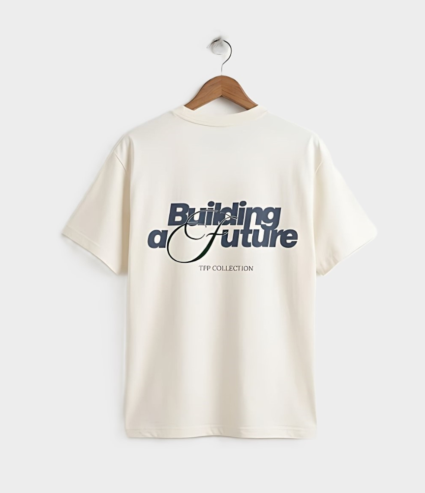 T-Shirt – “Building a Future” Premium Oversized Tee  Aesthetic Streetwear  Motivational Typography Shirt  TFP Brand